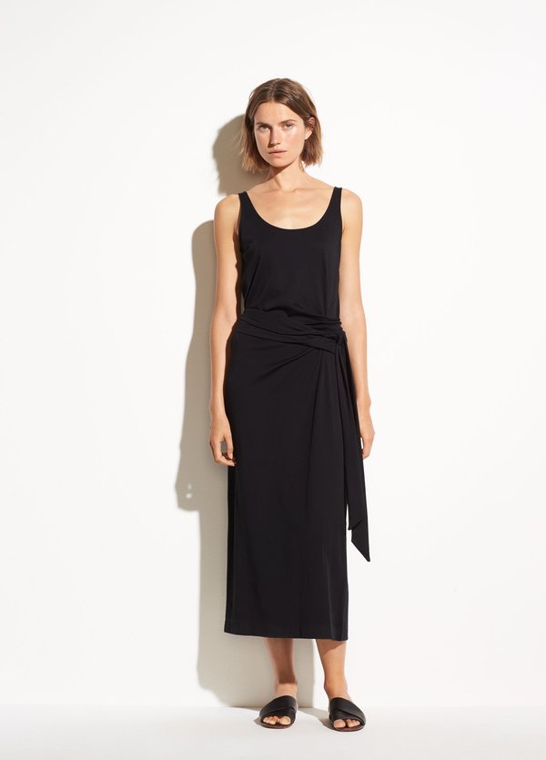 a line dress midi length Marina 268350 Midi Length A Line Cocktail Pocket Dress – The Dress Outlet main image 1