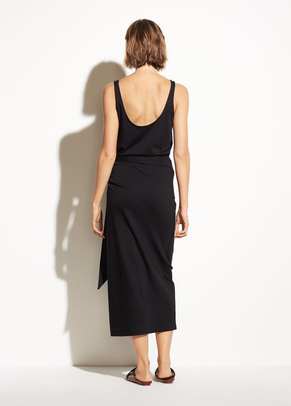 vince sleeveless wrap dress