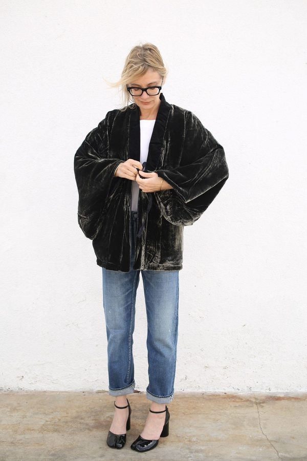 Visvim Kimono Souvenir Coat - Navy | Garmentory