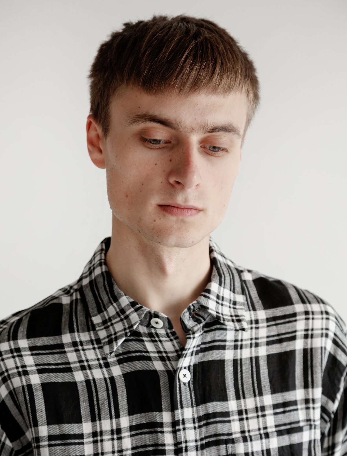 MARGARET HOWELL LARGE CHECK LINEN シャツ 1 Margaret Howell Minimal Shirt - Oversized Linen Check | Garmentory