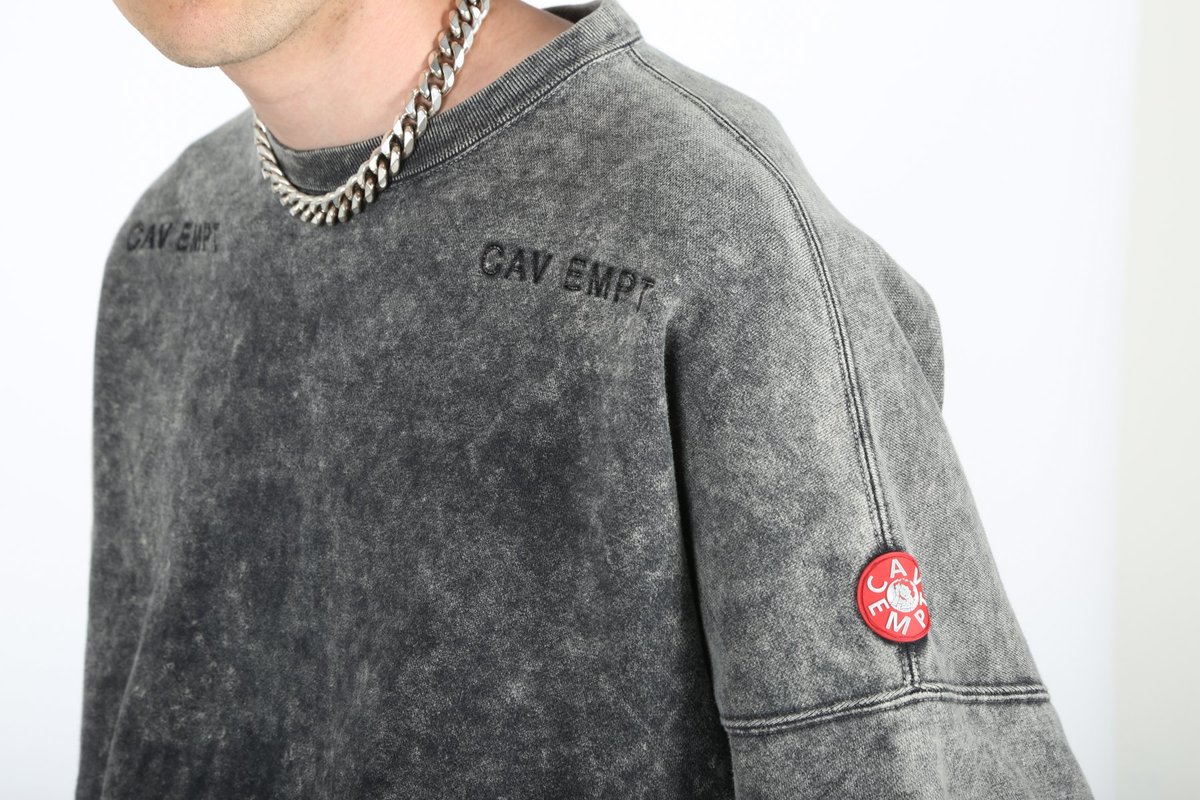 Cav Empt Bleached Washed Crewneck Sweatshirt | Garmentory