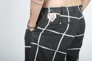 Cav Empt Denim Wide Chino - Grid Black | Garmentory