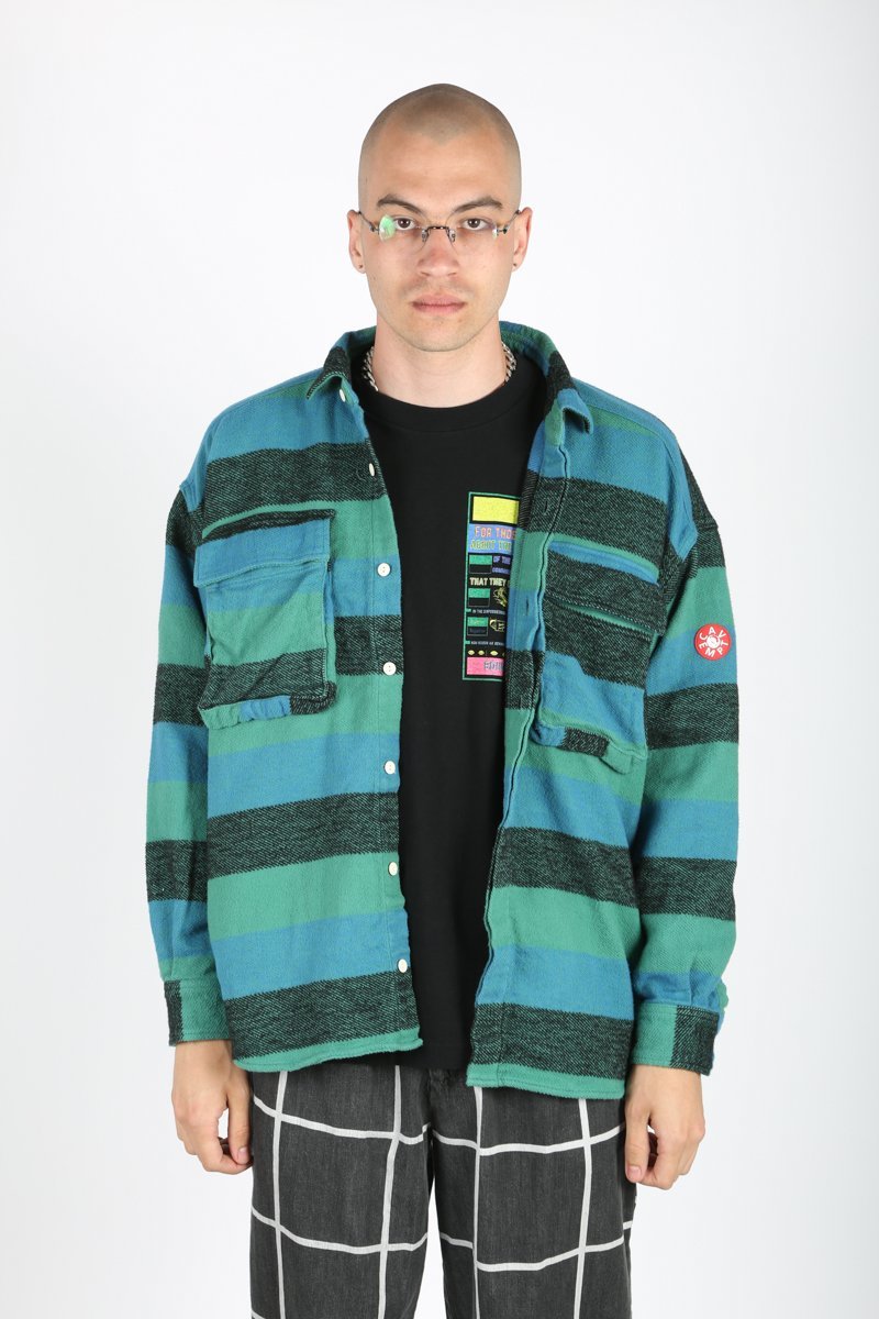Mサイズ C.E cavempt STRIPE FLANNEL BIGSHIRT Mサイズ C.E cavempt STRIPE FLANNEL BIGSHIRT