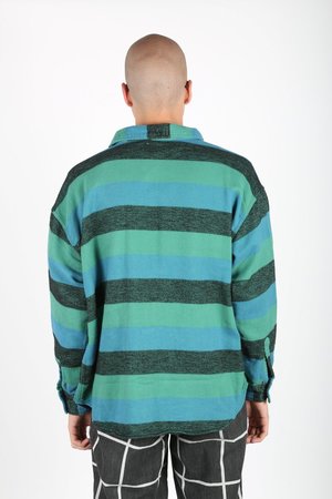 Cav Empt Stripe Flannel Big Shirt | Garmentory