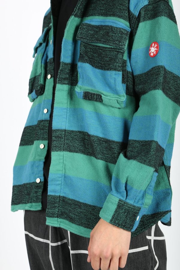 Cav Empt Stripe Flannel Big Shirt | Garmentory