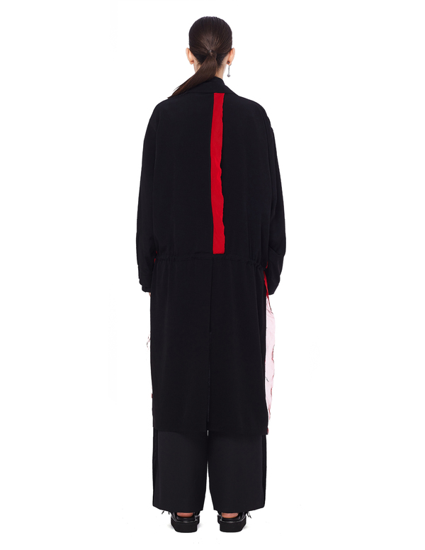 yohjiyamamoto long coat 早い者勝ち Yohji Yamamoto Yohji Yamamoto Long Coat with Side Zipper