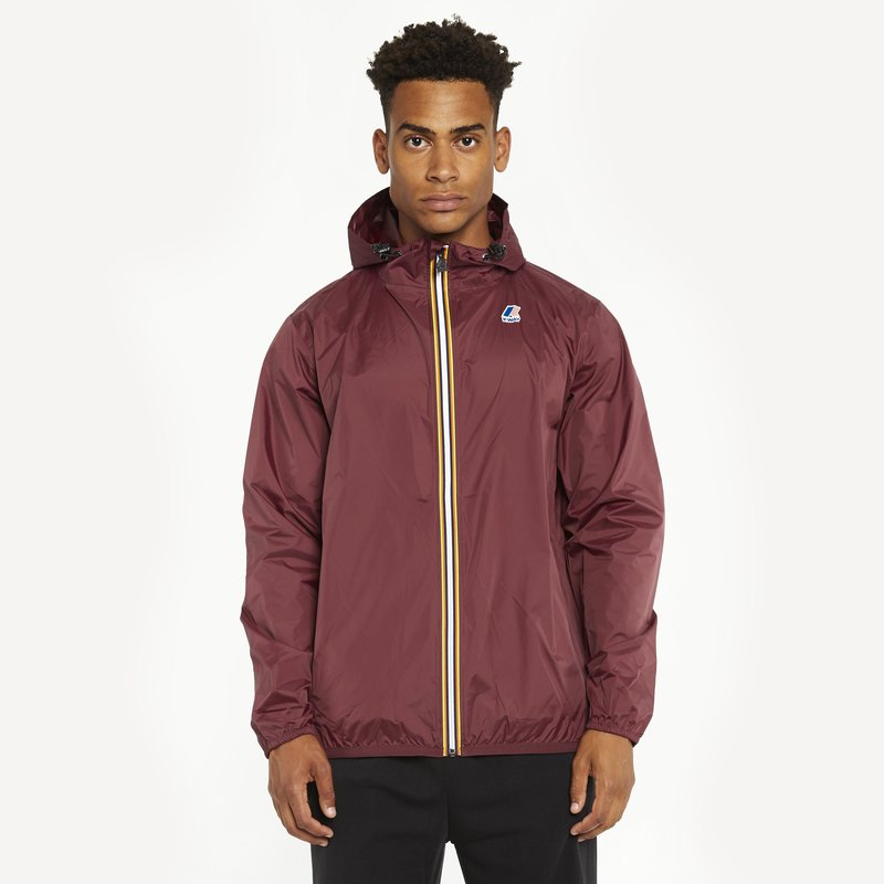 K-Way Le Vrai 3.0 Claude Full Zip Jacket - Red Dark Amaranto