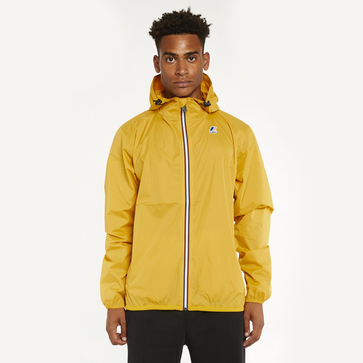 K-Way Le Vrai 3.0 Claude Full Zip Jacket - Yellow Mustard | Garmentory