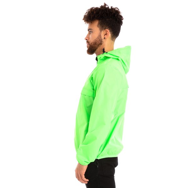 K-WAY ナイロンジャケット XL グリーン　レオン K-Way Le Vrai 3.0 Leon Half Zip Jacket - Green Fluo | Garmentory