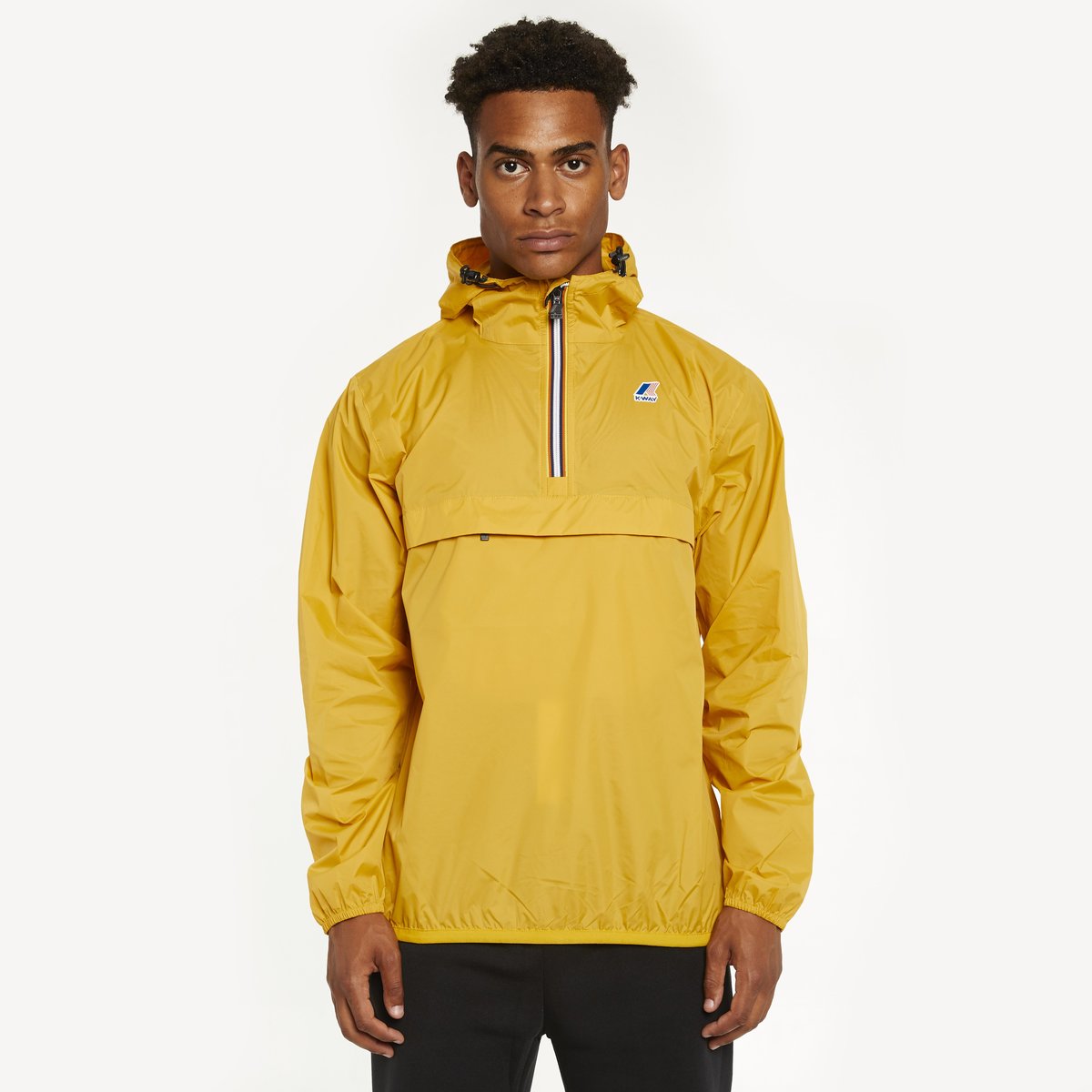 K-Way Le Vrai 3.0 Leon Half Zip - Yellow Mustard | Garmentory