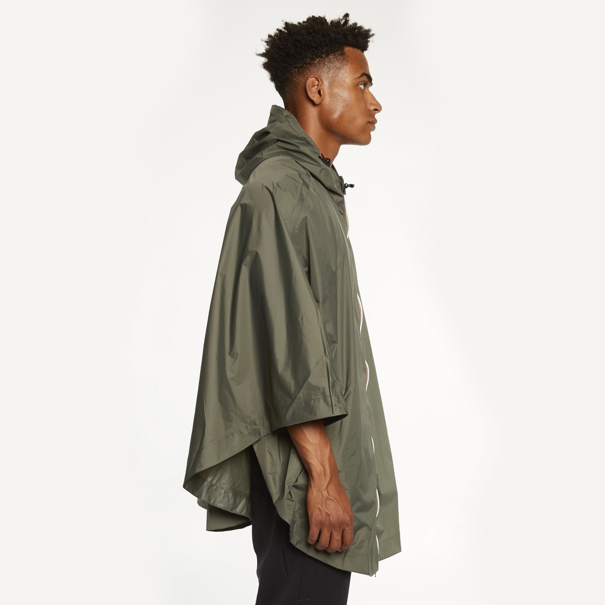 UNISEX K-Way Le Vrai 3.0 Morgan Full Zip Poncho - Black