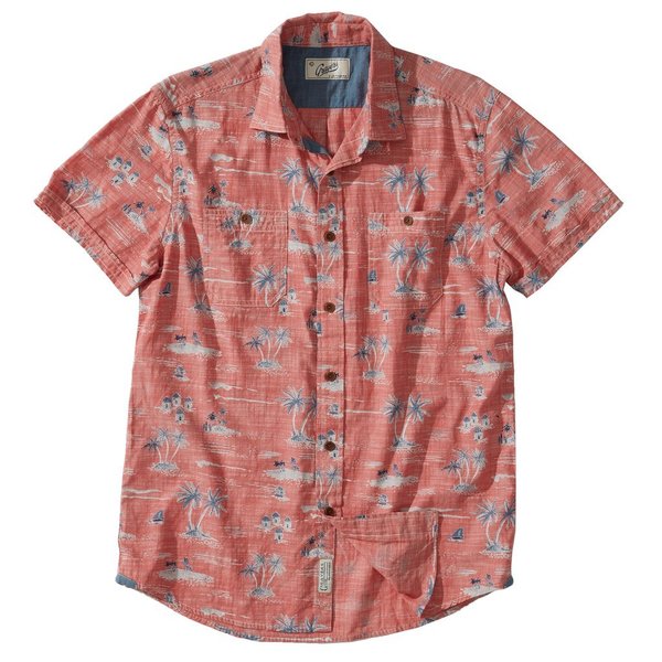 Grayers Gilligan's Printed Chambray Shirt - Dusty Cedar Print Grayers Gilligan's Printed Chambray Shirt - Dusty Cedar Print