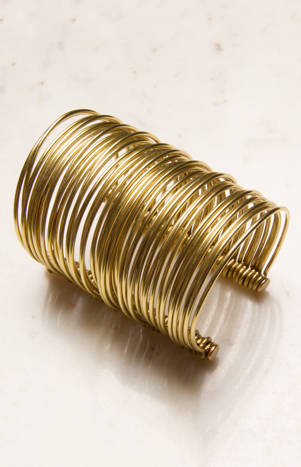 Sibilia Large Icon Cuff - Brass Sibilia Large Icon Cuff - Brass