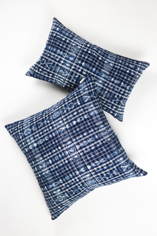Archive New York Vintage Corte Pillow - Indigo Plaid Archive New York Vintage Corte Pillow - Indigo Plaid