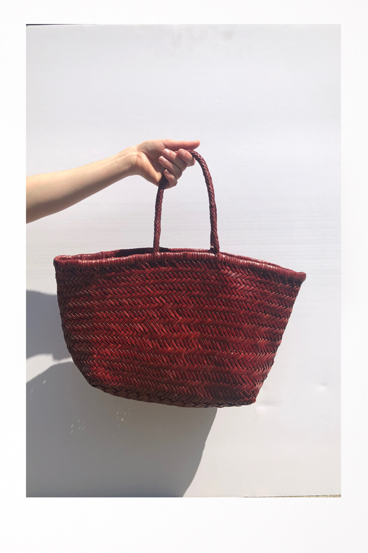 Dragon BUMBOO TRIPLE JUMP BIG 【BLACK】 DRAGON DIFFUSION Bamboo Triple Jump woven leather tote | NET