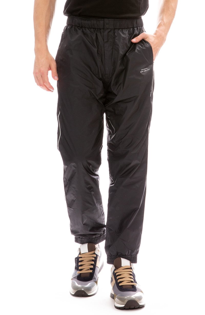 Saturdays NYC Gino Nylon Track Pant - BLACK | Garmentory