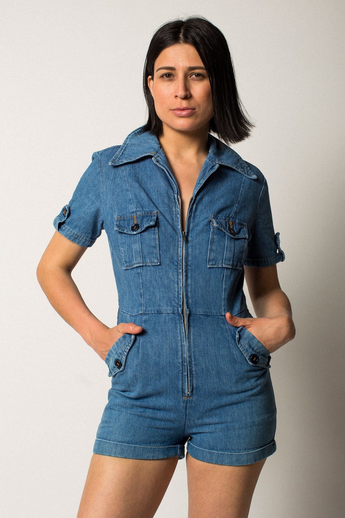 Light-wash-Denim-Romper-