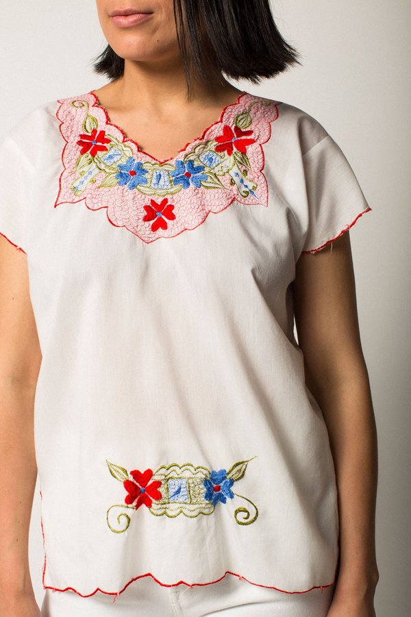 Preservation Vintage Sheer Embroidered Top Preservation Vintage Sheer Embroidered Top