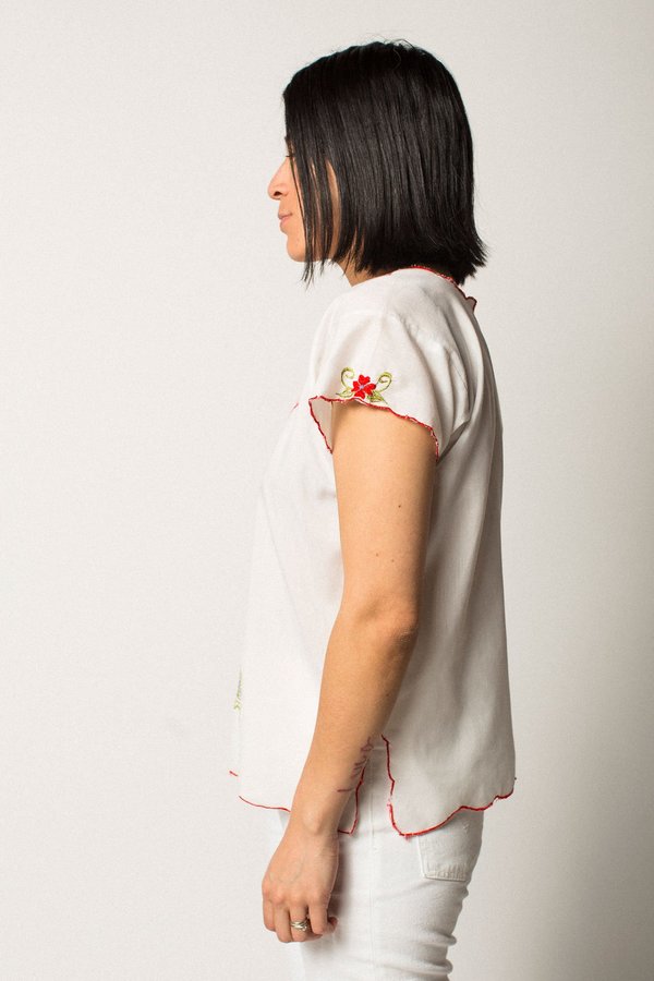 Preservation Vintage Sheer Embroidered Top Preservation Vintage Sheer Embroidered Top