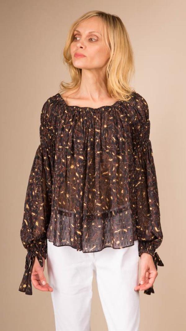 Ulla Johnson Farai Blouse - Jet Ulla Johnson Farai Blouse - Jet