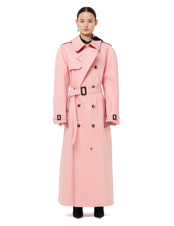 MM6 メゾン 定価130,000 マルジェラピンク ロングコート Maison Margiela Mackintosh Waterproof Trench Coat - Pink | Garmentory