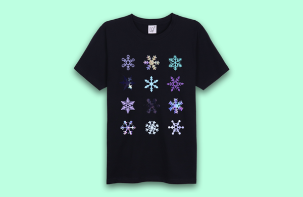 Lb2 Studio Snowflakes T-shirt - Black Lb2 Studio Snowflakes T-shirt - Black