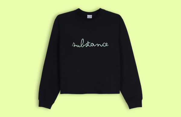 Lb2 Studio Substance Crop Sweater - Black Lb2 Studio Substance Crop Sweater - Black