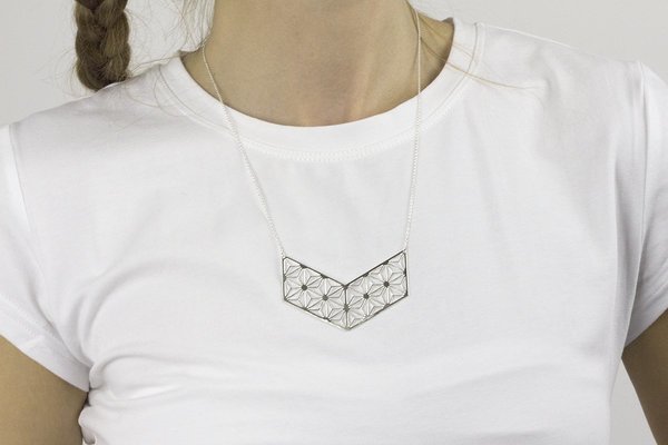 Andrea Shelley Chevron Necklace - Sterling Silver Andrea Shelley Chevron Necklace - Sterling Silver