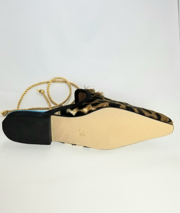 Coast & Koi Crystal Tie Back Shoes - Leopard Coast & Koi Crystal Tie Back Shoes - Leopard