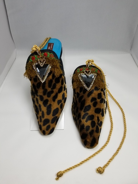 Coast & Koi Crystal Tie Back Shoes - Leopard Coast & Koi Crystal Tie Back Shoes - Leopard