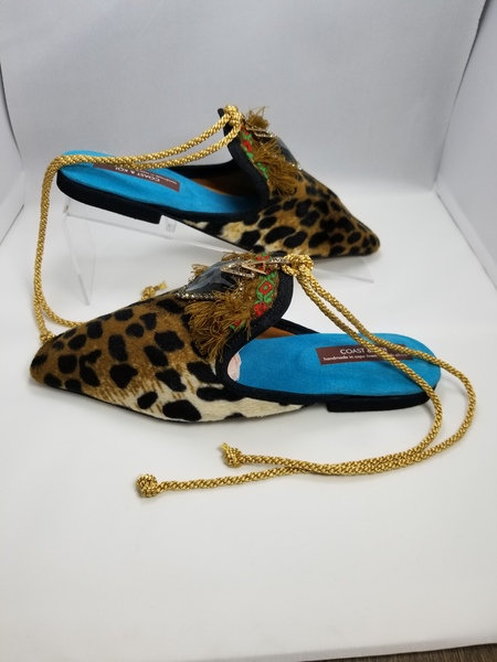 Coast & Koi Crystal Tie Back Shoes - Leopard Coast & Koi Crystal Tie Back Shoes - Leopard