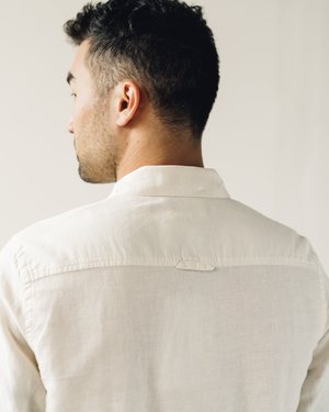 Folk Stitch Pocket Shirt - Stone Folk Stitch Pocket Shirt - Stone