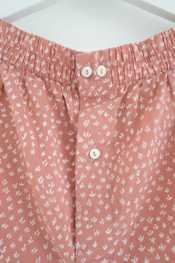 Karu Scrub Print Shorts - Dusty Pink Clay Karu Scrub Print Shorts - Dusty Pink Clay