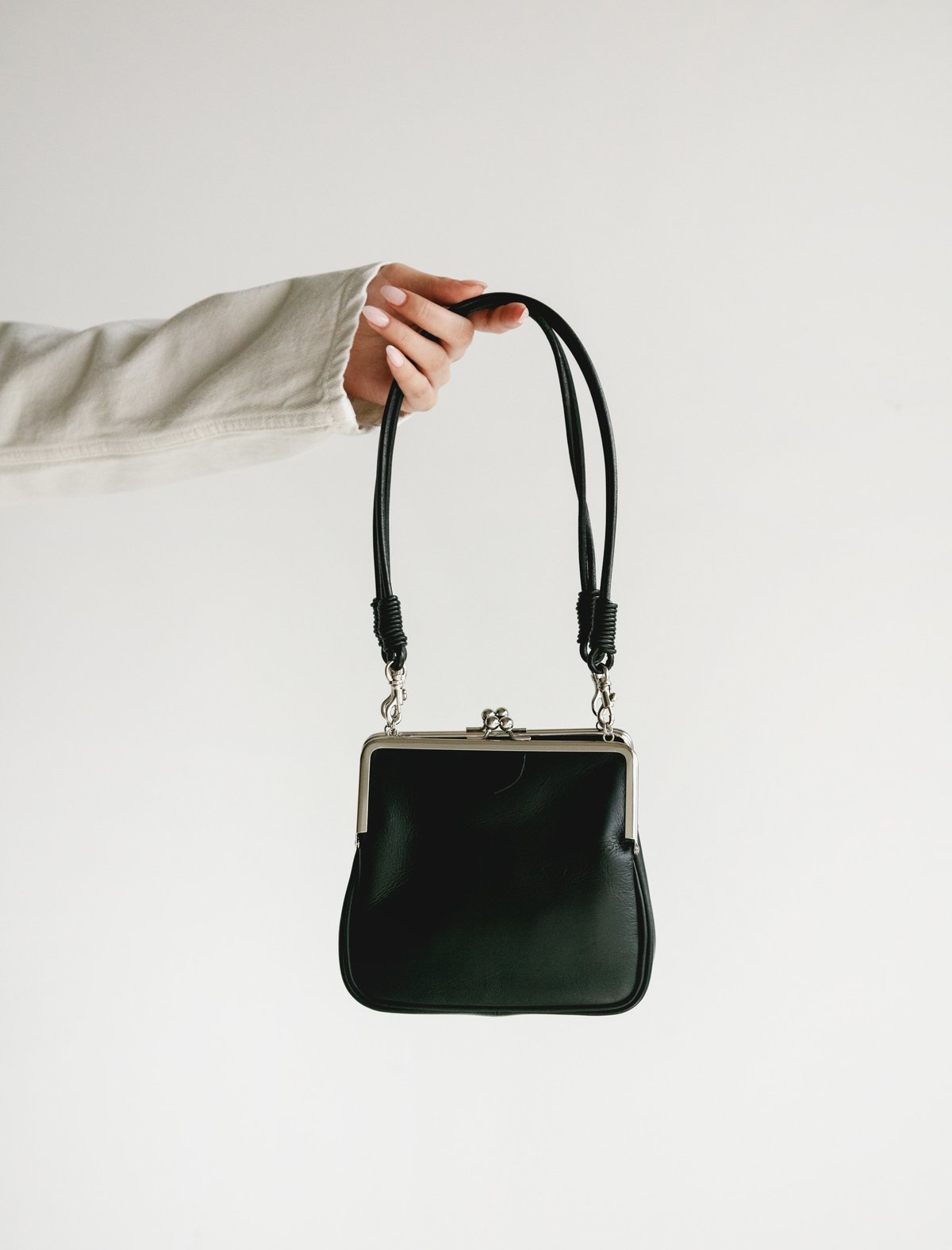 Ys by Yohji Yamamoto Clasp Purse with Pochette - black | Garmentory