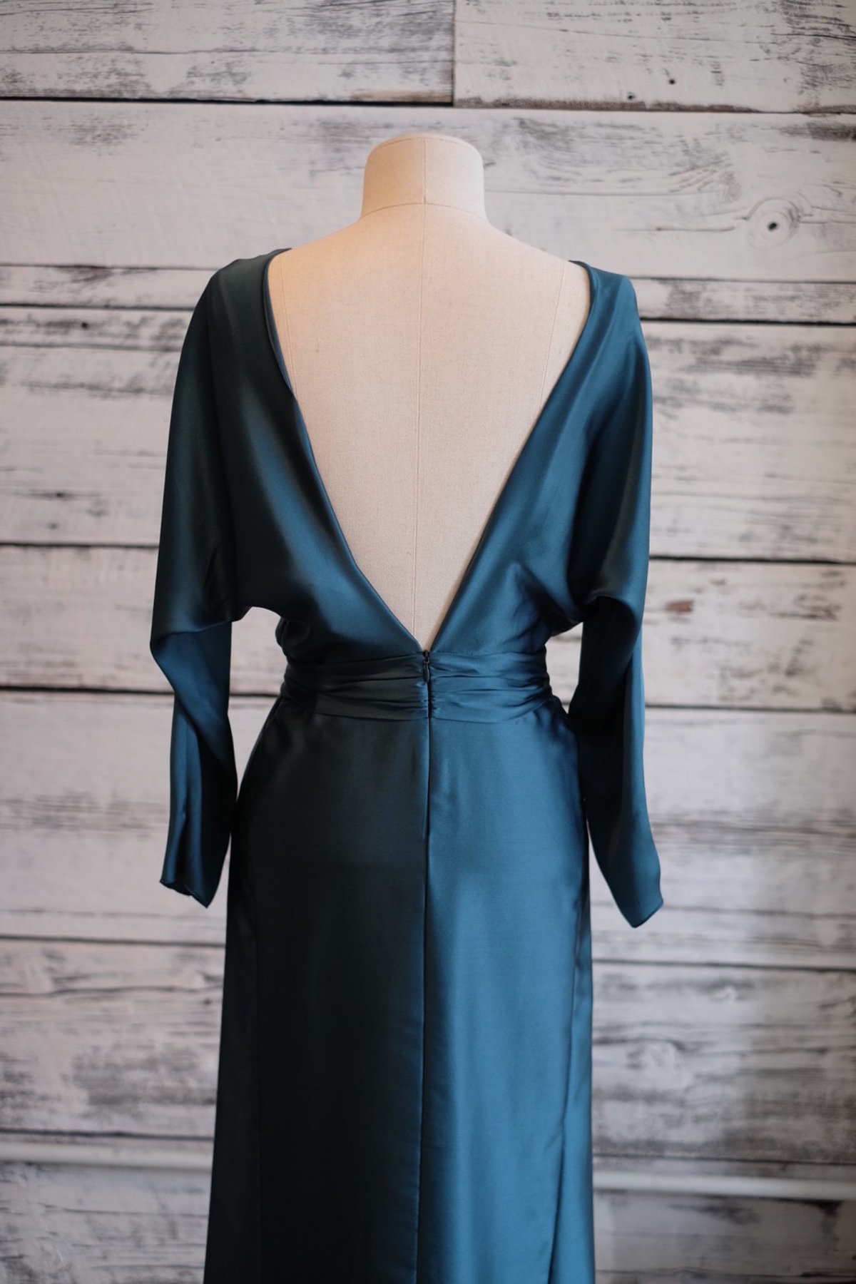 LUPE Gina V Dress - deep green - Image 3 of 3