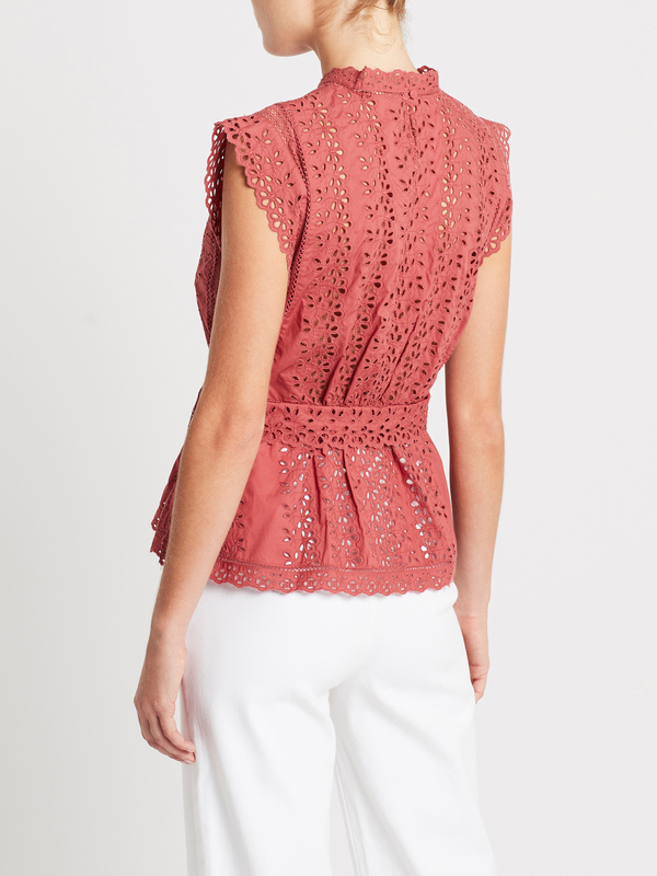 Rebecca Taylor Karina Top - Cinnamon Rebecca Taylor Karina Top - Cinnamon