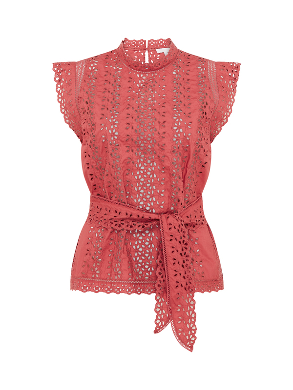 Rebecca Taylor Karina Top - Cinnamon Rebecca Taylor Karina Top - Cinnamon