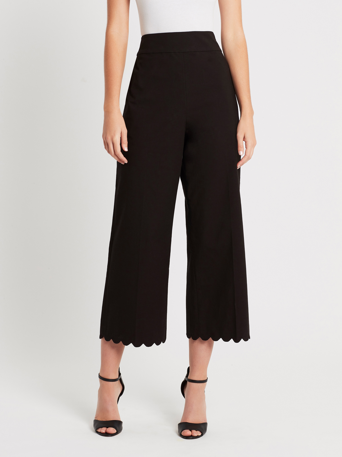 Rebecca Taylor Scallop Crop Pant 