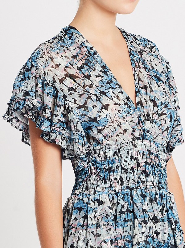 IRO Jenka Dress - Blue Floral IRO Jenka Dress - Blue Floral