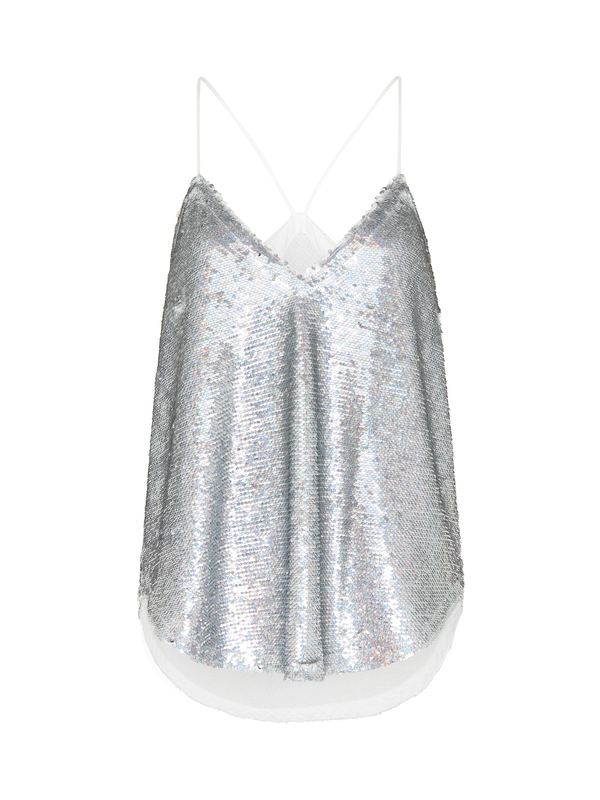 IRO Ernet Top - Mettalic Silver IRO Ernet Top - Mettalic Silver