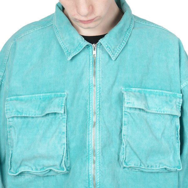 Cav Empt Corduroy Zip Shirt Jacket Green Garmentory