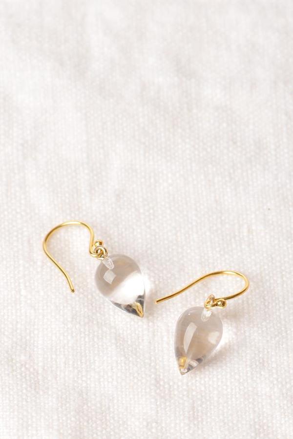 Percent Jewelry Rock Crystal Cabochon Drop Earring Percent Jewelry Rock Crystal Cabochon Drop Earring