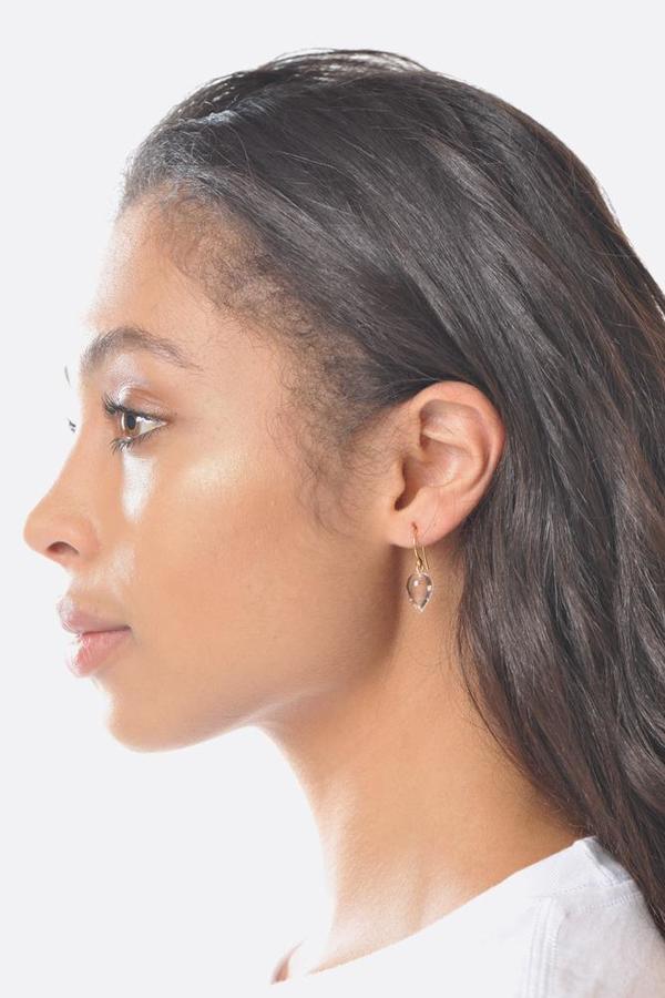 Percent Jewelry Rock Crystal Cabochon Drop Earring Percent Jewelry Rock Crystal Cabochon Drop Earring