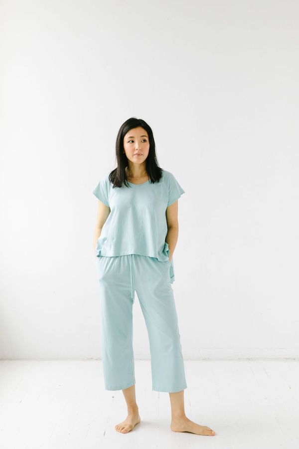 Salua Atelier Lingerie Cropped Tee & Capri Salua Atelier Lingerie Cropped Tee & Capri