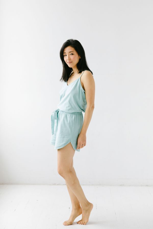 Salua Atelier Lingerie Sheer Hem Cropped Tank and Shorties Salua Atelier Lingerie Sheer Hem Cropped Tank and Shorties