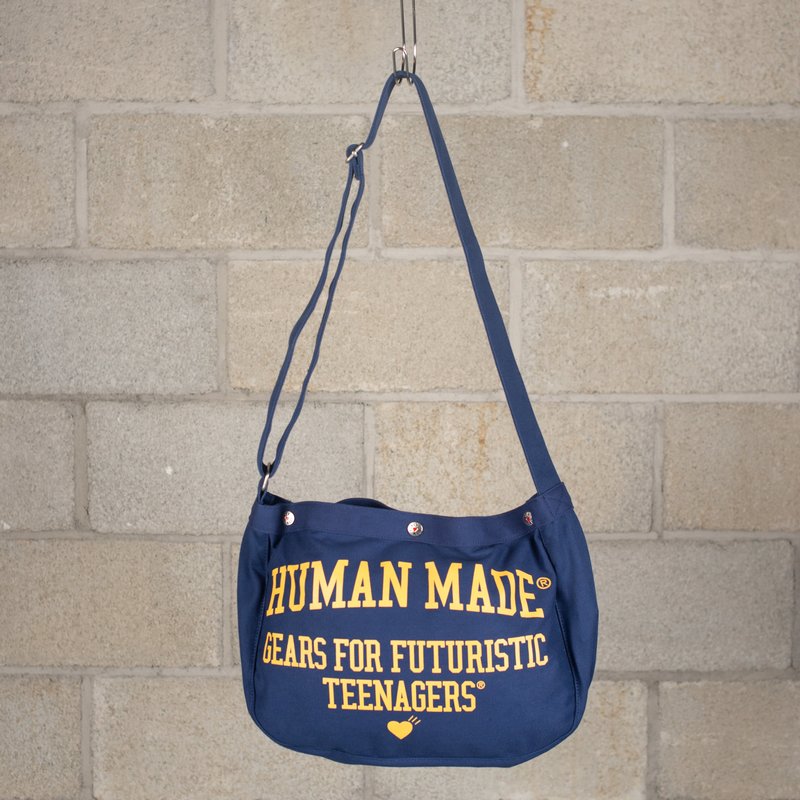 Human Made Mini Canvas Paperboy Bag - Navy | Garmentory