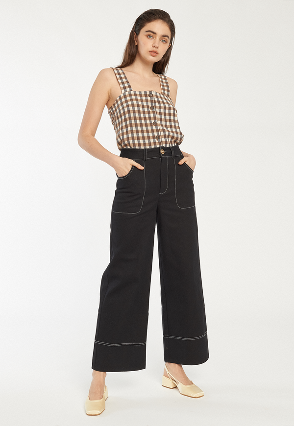 Rita Row Rat Top - Brown Gingham Rita Row Rat Top - Brown Gingham