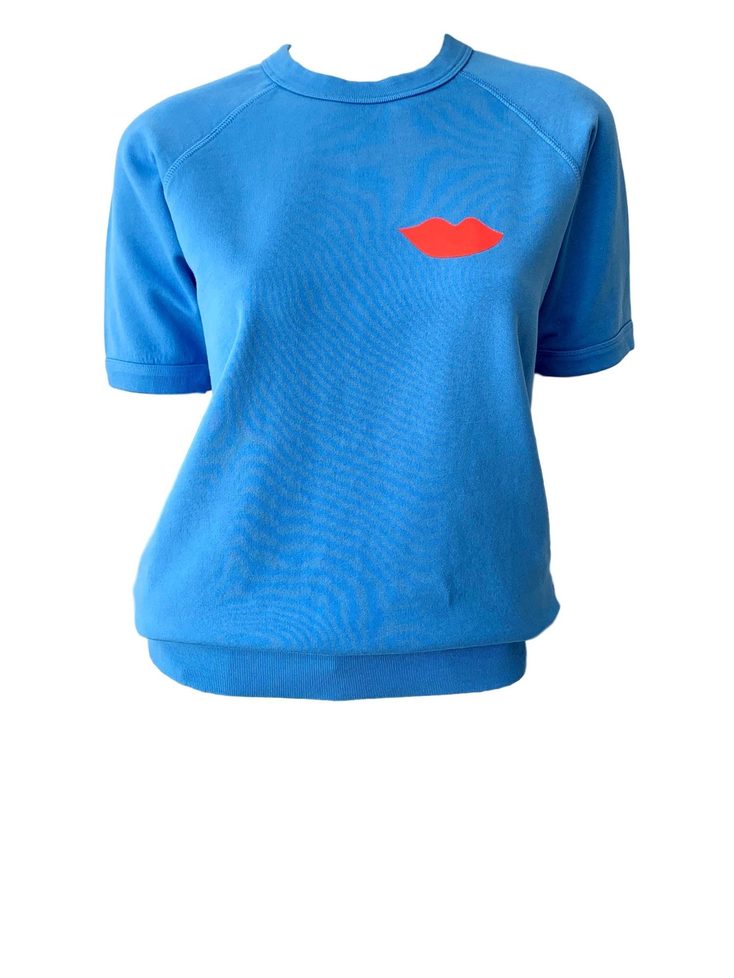 Clare Short Sleeve Sweatshirt Sky Blue