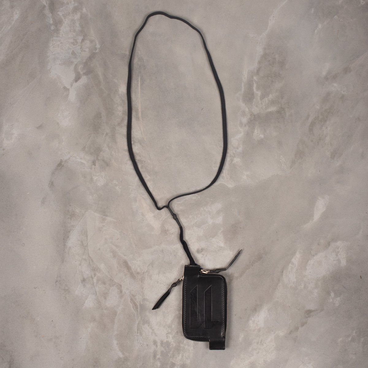 小物 11 by BORIS BIDJAN SABERI COWSKIN WALLET 11 by Boris Bidjan Saberi Cow Skin Wallet - Black | Garmentory