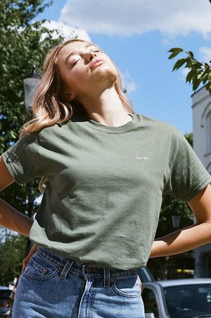 Double Trouble Gang Lover T-shirt - Khaki Double Trouble Gang Lover T-shirt - Khaki